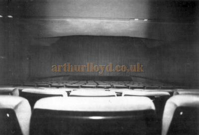Cannon Haymarket Screen 2 in 1988, situated in the former Stalls of the Carlton Theatre - From the souvenir brochure for the Theatre in 1988.