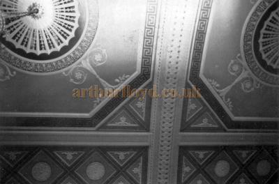 Foyer Ceiling Detail in the Cannon, Haymarket in 1988. The Foyer is still the same today as it was in 1927 when the Theatre was first built - From the souvenir brochure for the Theatre in 1988.