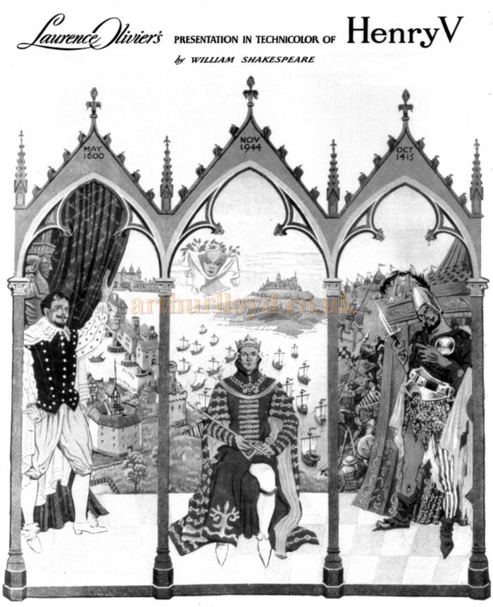  Laurence Olivier's Presentation in Technicolour of Henry V by Wiliam Shakespeare which premiered at the Carlton in 1944 - From the souvenir brochure for the Theatre in 1988. 