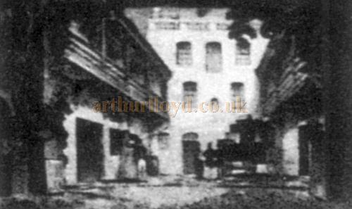 Anglesea Yard, which was the site the Carlton Theatre was built on - From an image which graced the Safety Curtain at the Carlton Theatre in 1927 - From the souvenir brochure for the Theatre in 1988.