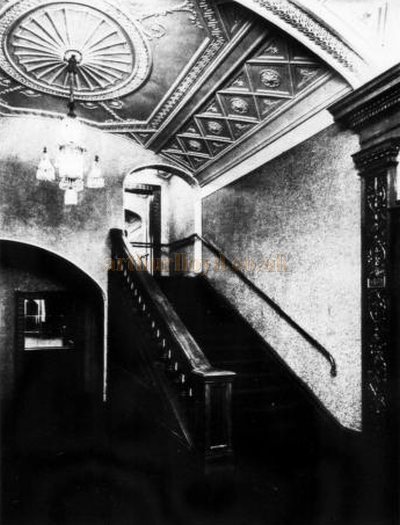 The Staircase from the Foyer to the Circle at the Carlton Theatre, Haymarket - From The Architects' Journal 1927.