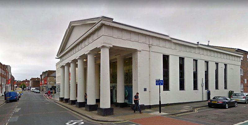 A Google StreetView Image of the former Corn Exchange, Granada Exchange, Chichester - Click to Interact.