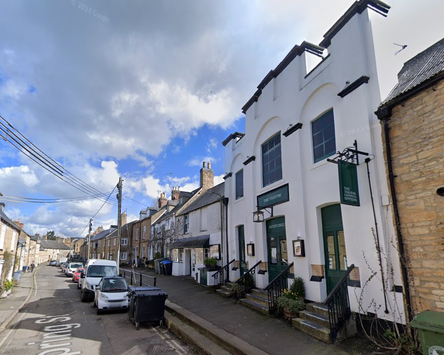 A Google StreetView Image showing Spring Street and the Theatre, Chipping Norton in March 2023 - Click to Interact.
