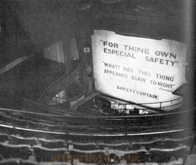 The Auditorium of Collin's Music Hall shortly before the fire of 1958 - From The Sphere, 5th of October 1957.