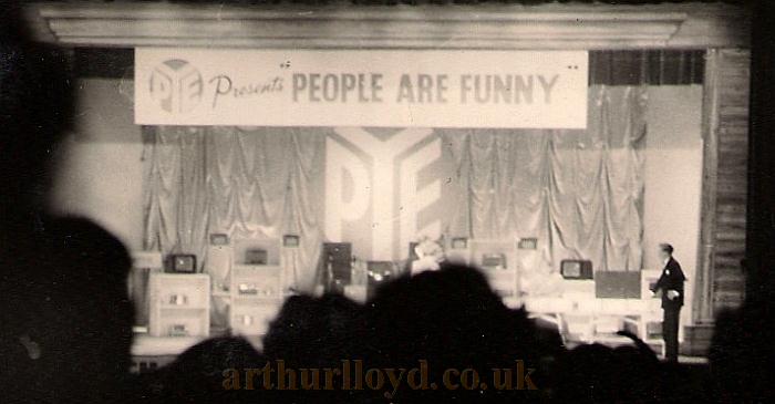 The Coventry Hippodrome during a recording of a Radio Luxembourg programme called 'People Are Funny' on the 26th of September 1954 - Courtesy Allan Hailstone.
