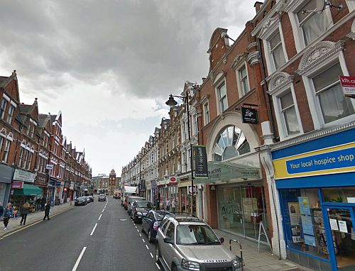 A Google StreetView Image of the former Crouch End Hippodrome today - Click to Interact.