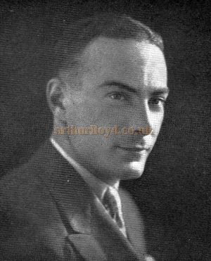 Stuart Davis of the Film Booking Department, Gaumont British Picture Corporation, Ltd - From the opening souvenir programme for the Davis Theatre, Croydon,18th of December 1928.