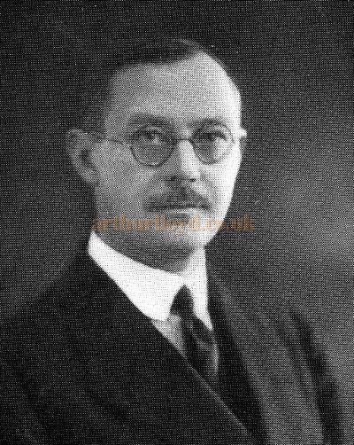 A photograph of the Theatre Architect Robert Cromie - From the opening souvenir programme for the Davis Theatre, Croydon,18th of December 1928. 