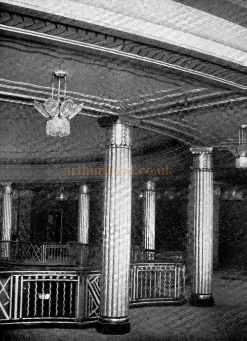 A Corner of the Balcony of the Davis Theatre, Croydon - From the opening souvenir programme for the Davis Theatre, Croydon,18th of December 1928. 