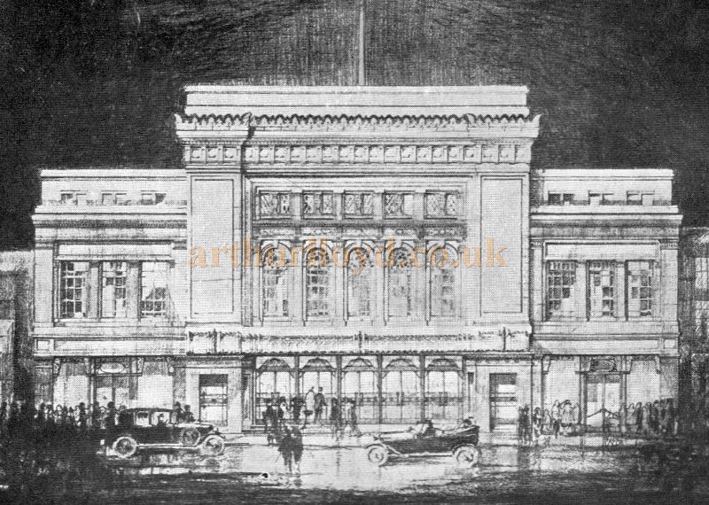 A Sketch of the Davis Theatre from the Theatre's opening souvenir programme on the 18th of December 1928
