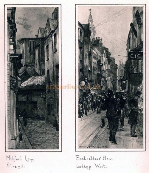 Milford Lane, Strand & Booksellers' Row, Looking West