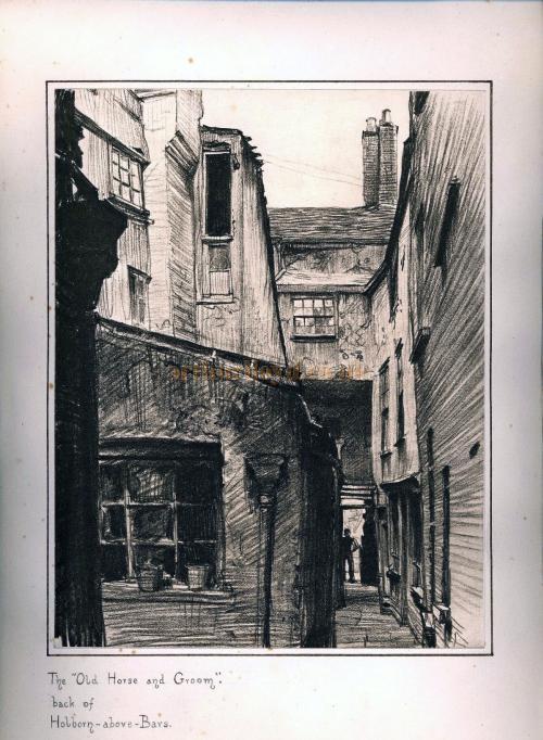 The "Old Horse and Groom": back of Holborn-above-Bars