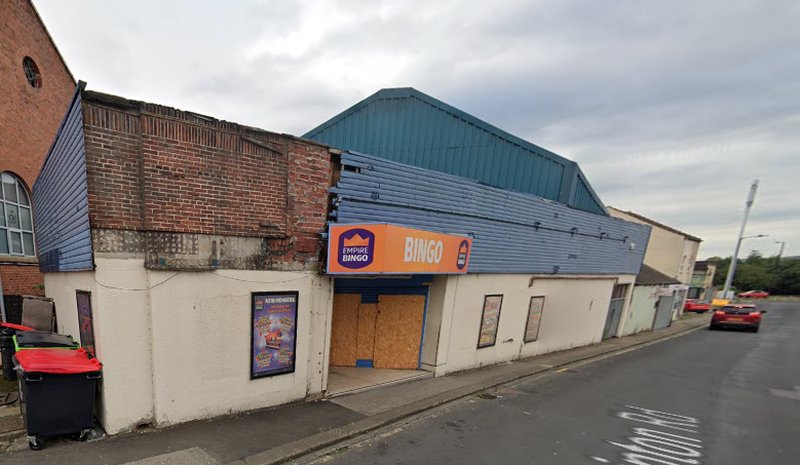 A Google StreetView Image showing the former Empire Theatre / Cinema, Mexborough in August 2022 - Click to Interact.