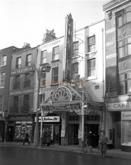 The Olympia Theatre, Dublin during the run of 'The Adventures of Davey Crockett' in December 1956 / 1957 - Courtesy Gerry Atkins whose partner in the production was Jill Gascoine.