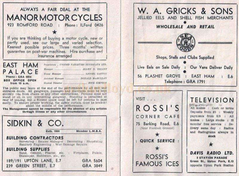 Mystery Box Review East Ham Palace, March 19th 1951.