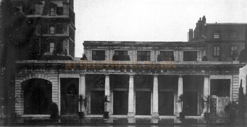 The Exterior of the Electric Pavilion, Marble Arch when it first opened in 1914 - From The Builder, 26th of June 1914.