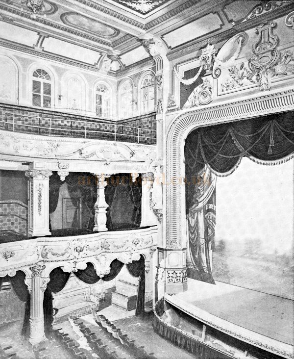 The Auditorium of the Euston Palace of Varieties shortly before the Theatre opened - From the Architectural Review, 1901. 
