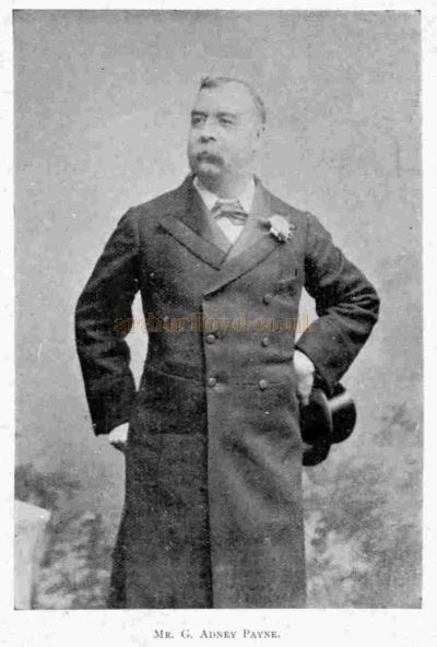 George Adney Payne - From The Music Hall and Theatre Review, December 21st 1900.