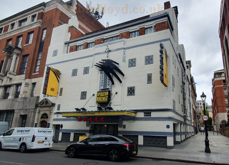 The Fortune Theatre during the run of 'Operation Mincemeat' in May 2026 - Photo M.L.