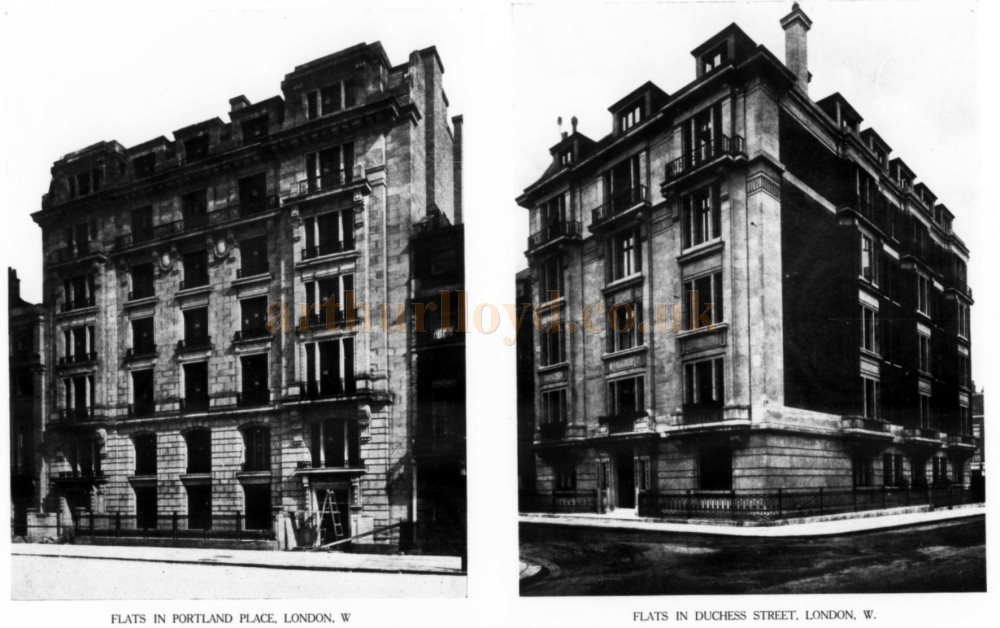 Frank T. Verity's Flats in Portland Place and Duchess Street, London - From The Architects' Journal, 1st of July 1925.
