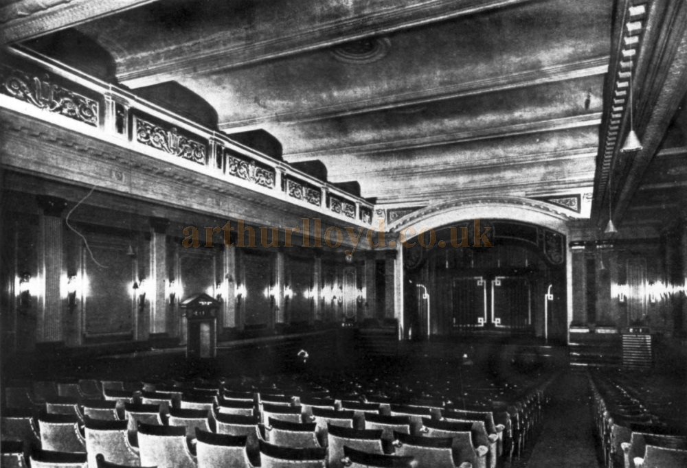 Frank T. Verity's Auditorium of the Marble Arch Pavilion, London - From The Architects' Journal, 1st of July 1925.