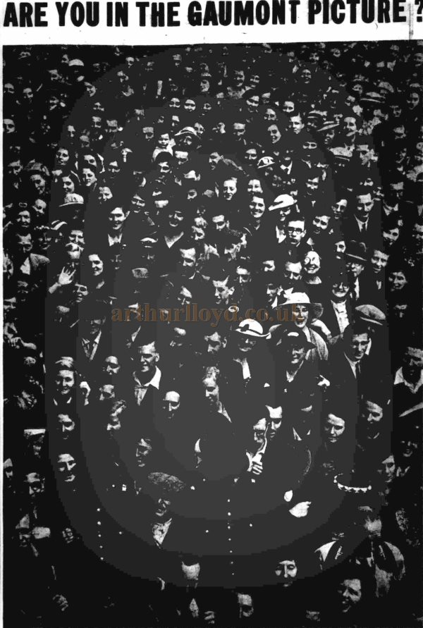A Photograph showing the crowds of people trying to get tickets for the opening of the Gaumont Theatre, Holloway Road in 1938 - From The Islington and Holloway Press, 3rd of September 1938.