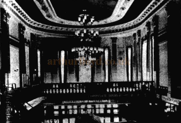 The Foyer of the Rebuilt Gaumont Theatre, Holloway Road in 1958 - From The Ideal Kinema, 14th of August 1958.