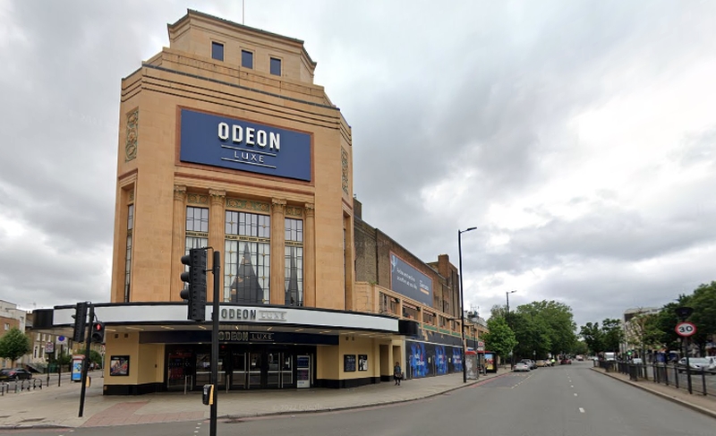 A Google StreetView Image of the Odeon Luxe, Holloway Road in June 2021, formerly the Gaumont Theatre - Click to Interact.