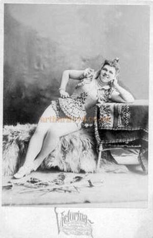 Miss Victorina who was featured in the opening night production at the Gaiety Theatre, Glasgow in 1891 - Courtesy Graeme Smith.