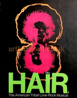 A Programme for 'Hair' at the Metropole Theatre, Glasgow in 1970 - Courtesy Peter Cawthorne who saw the show there that Christmas.