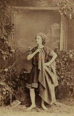 A Postcard depicting the actress Jenny Willmore (Mrs Goddard Whyatt) - Courtesy Graeme Smith.