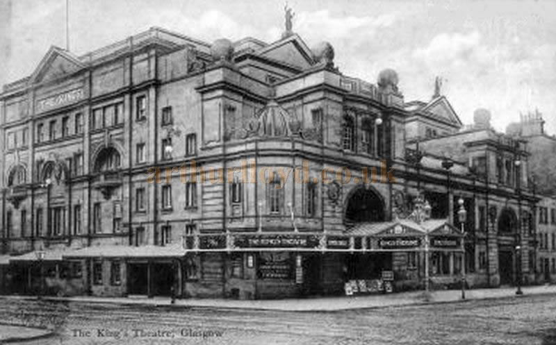 An early Postcard showing the King's Theatre, Glasgow