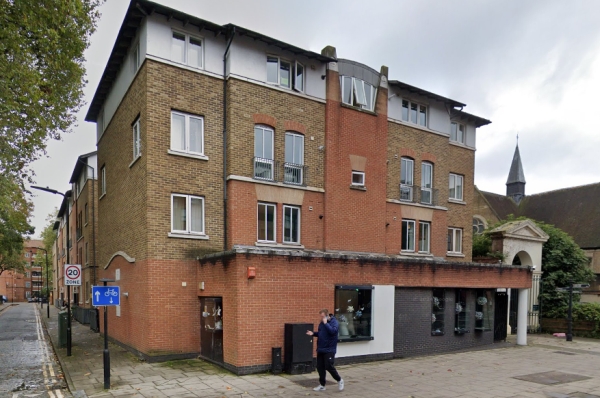 A Google StreetView Image of the site of the former Empress Electric Theatre, Hackney in October 2024 - Click to Interact.
