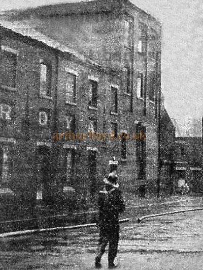 The Theatre Royal, Hebburn after the fire in 1950.