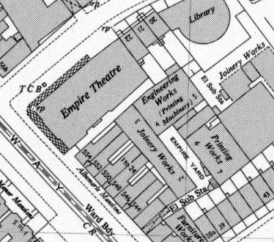 An early Map showing the position of the Holloway Empire and Empire Yard - Kindly sent in by Denis Hoare.