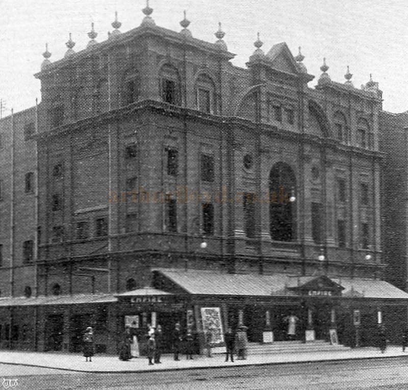 The Holloway Empire in 1902, formerly the Empire Palace of Varieties - From The Playgoer, November 1902 - Courtesy Simon Moss, stagememories. 