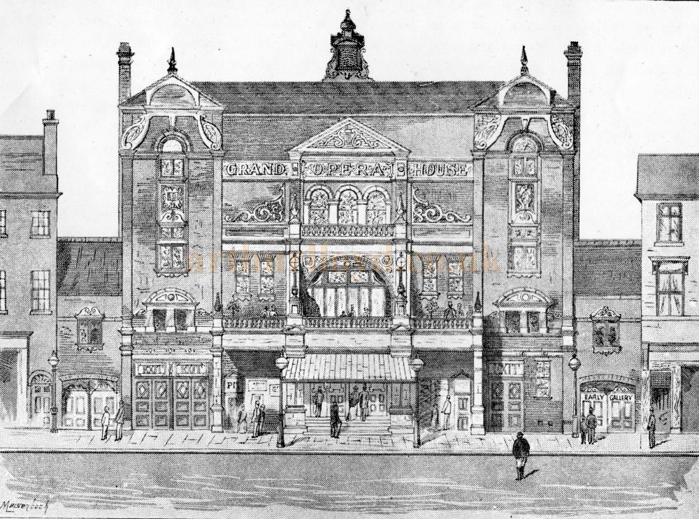 The Grand Theatre and Opera House, Hull - From the Souvenir Brochure for the Opening of the Theatre on the 9th of January 1893 - Courtesy Ron Knee.