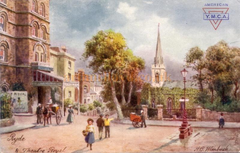 A lovely Tucks colour postcard depicting the Theatre Royal, Ryde.