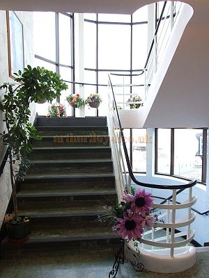 A lovely 1930s curved staircase at the Winter Gardens, Isle of Wight, in 2009 - Courtesy Mark Price - Theatres Trust 