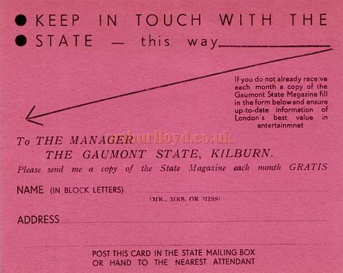 Tickets for the opening of the Gaumont State Theatre, Kilburn, 20th of December 1937