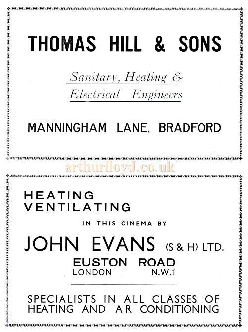 The reopening programme for the Leeds Coliseum / Gaumont Cinema in 1938
