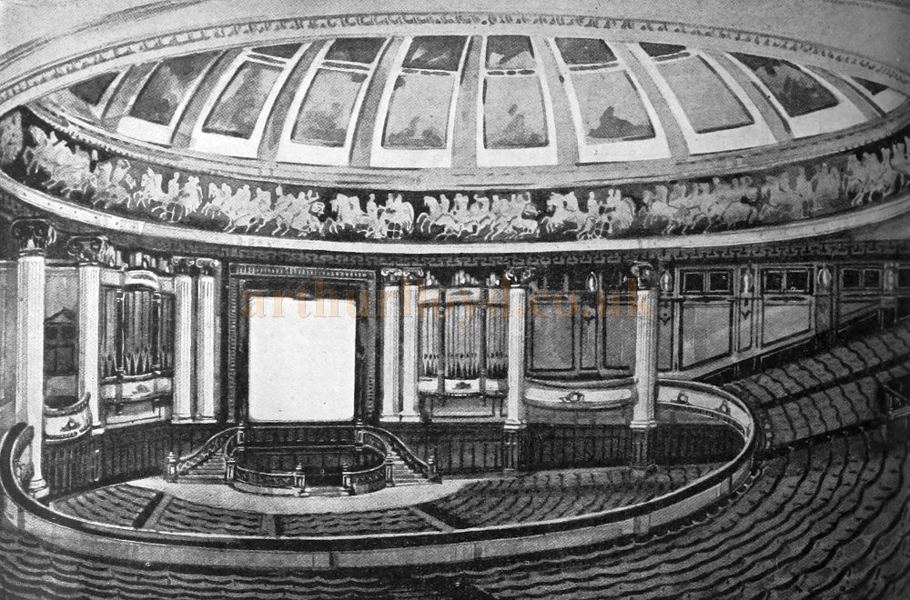 A Sketch showing the Auditorium of the Majestic Theatre, Leeds in 1924 - From The Builder, 14th of November 1924.