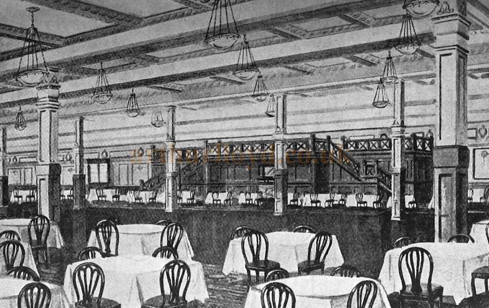 A Sketch showing the 500 seat Restaurant in the Basement of the Majestic Theatre, Leeds in 1924 - From The Builder, 14th of November 1924.