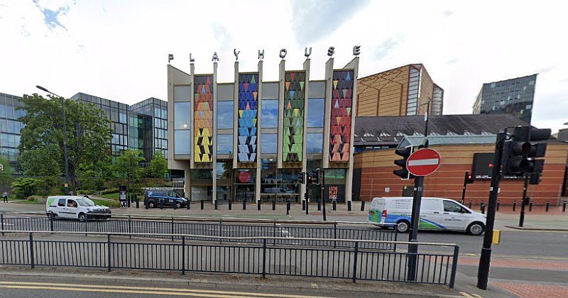 A Google StreetView Image showing the Leeds Playhouse in June 2024 - Click to Interact.