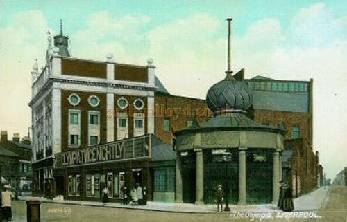 Postcard showing the Olympia Theatre, Liverpool