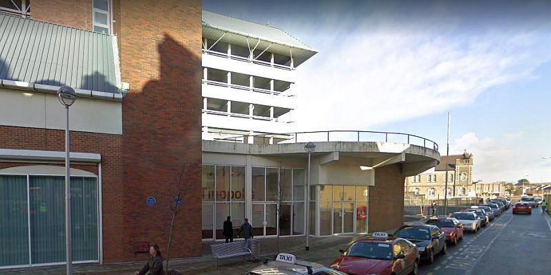 A Google StreetView Image showing the rough position of the former Royalty Theatre, Llanelli - Click to Interact. 