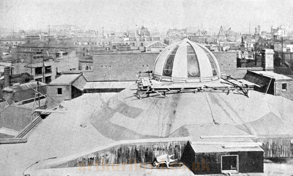 The London Coliseum: Roof and Dome over the Auditorium - From The Builders' Journal and Architectural Record 26th October 1904.