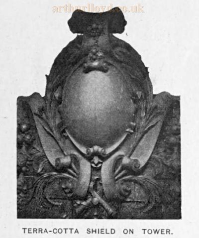 A Terra-Cotta Shield on the Tower of the London Coliseum - From The Builders' Journal and Architectural Record 26th October 1904.