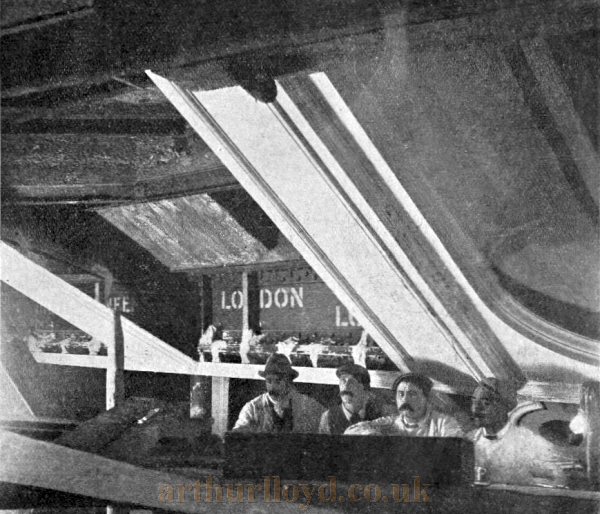 Underside of Grand Tier showing method of fixing Plaster Ceiling - From the Builders' Journal and Architectural Record of the 9th of November 1904.