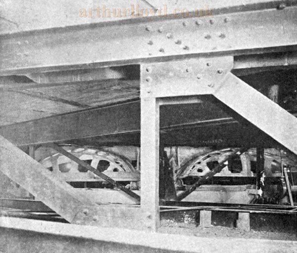 View from the Chamber, looking between Double-Roof of Auditorium, showing Ventilation Openings - From the Builders' Journal and Architectural Record of the 9th of November 1904.